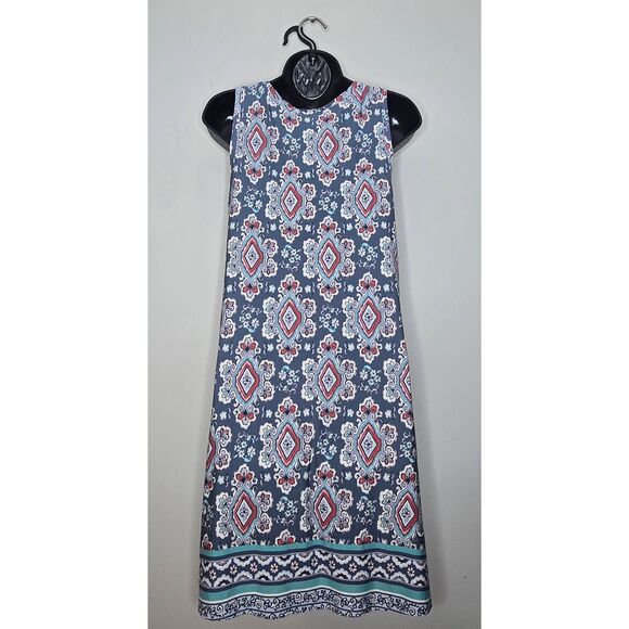 Ann Taylor Loft Dress Size Small Sleeveless Boho Print New - Picture 4 of 5